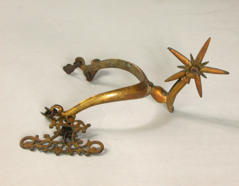 17th-Century-gold-rowel-spurs